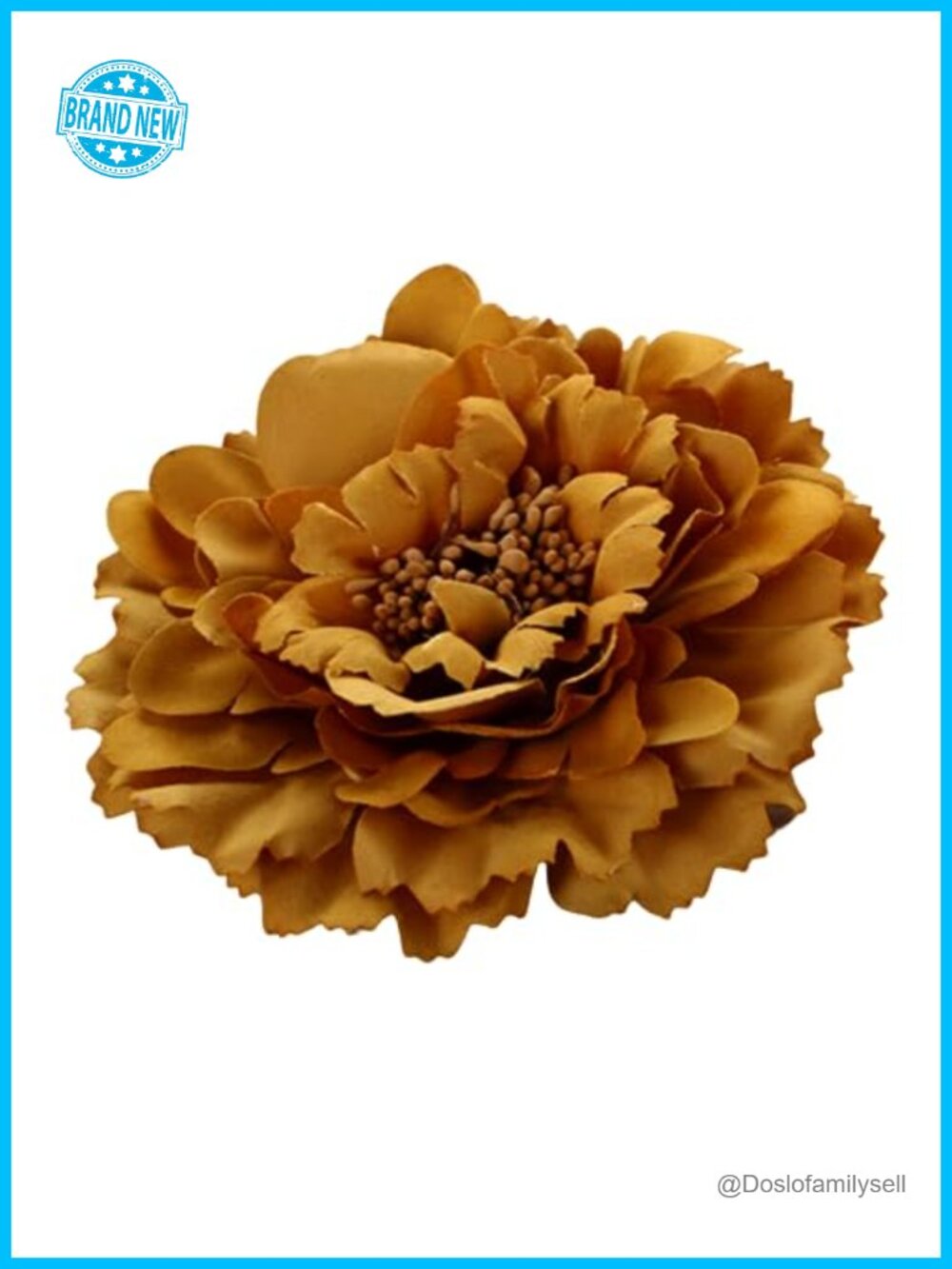 Bohemian Peony Brooch, Satin Flower Hair Clip, Wedding Decoration